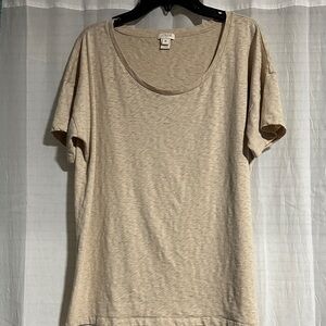 J. Crew Beige Short Sleeve Tee